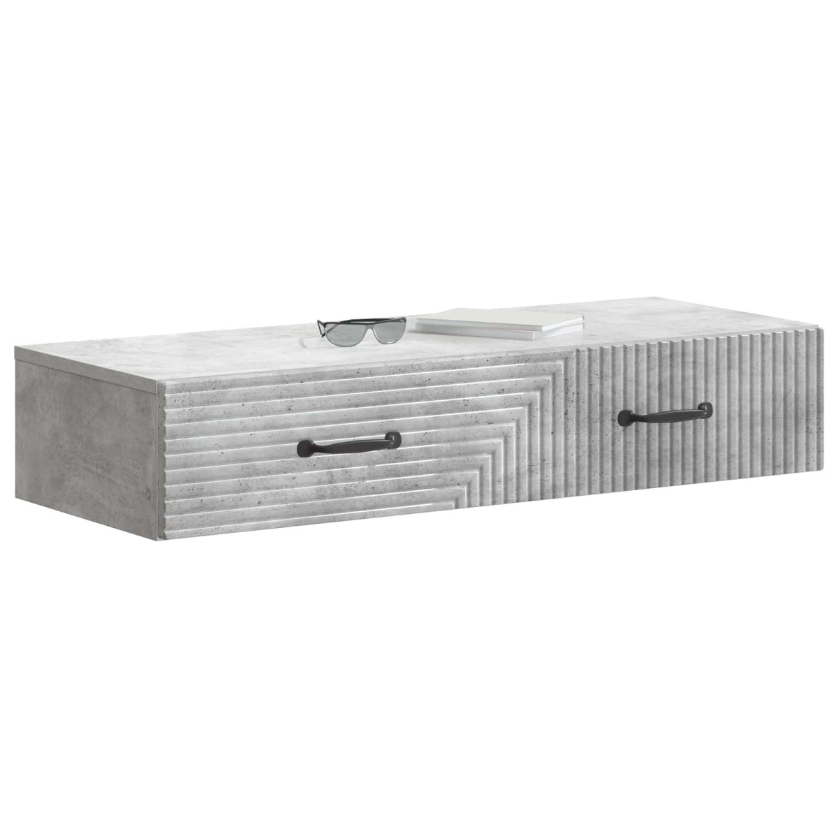vidaXL Τραπεζάκι Τοίχου Γκρι Σκυροδέματος 87,5 x 34,5 x 17 εκ.