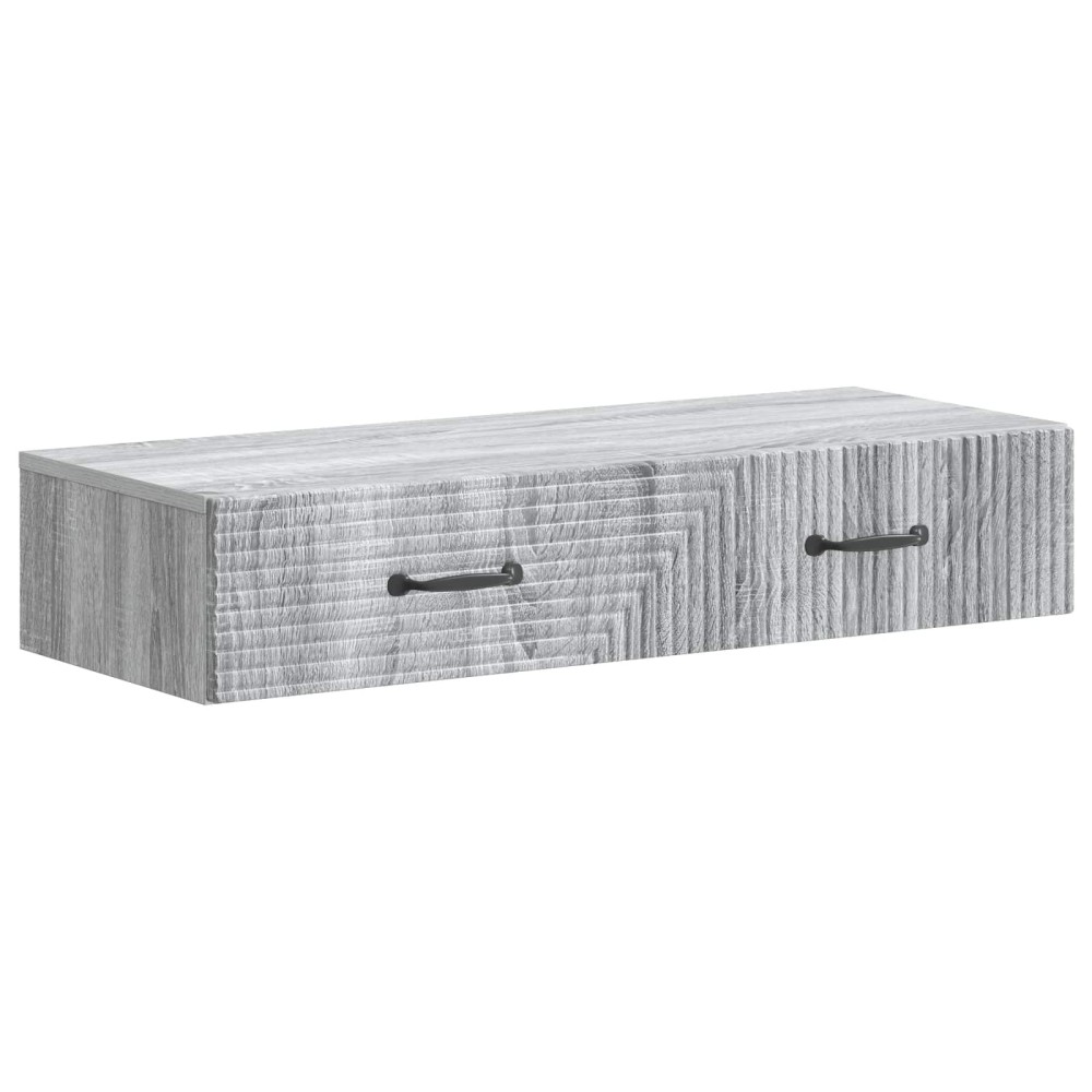 vidaXL Τραπεζάκι Τοίχου Γκρι Sonoma 87,5 x 34,5 x 17 εκ.