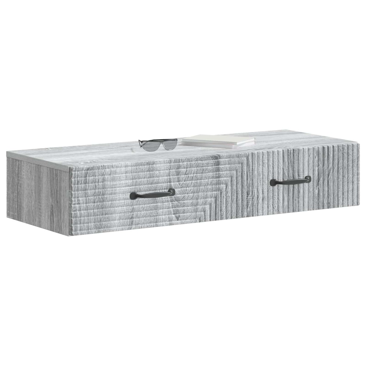 vidaXL Τραπεζάκι Τοίχου Γκρι Sonoma 87,5 x 34,5 x 17 εκ.