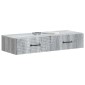 vidaXL Τραπεζάκι Τοίχου Γκρι Sonoma 87,5 x 34,5 x 17 εκ.