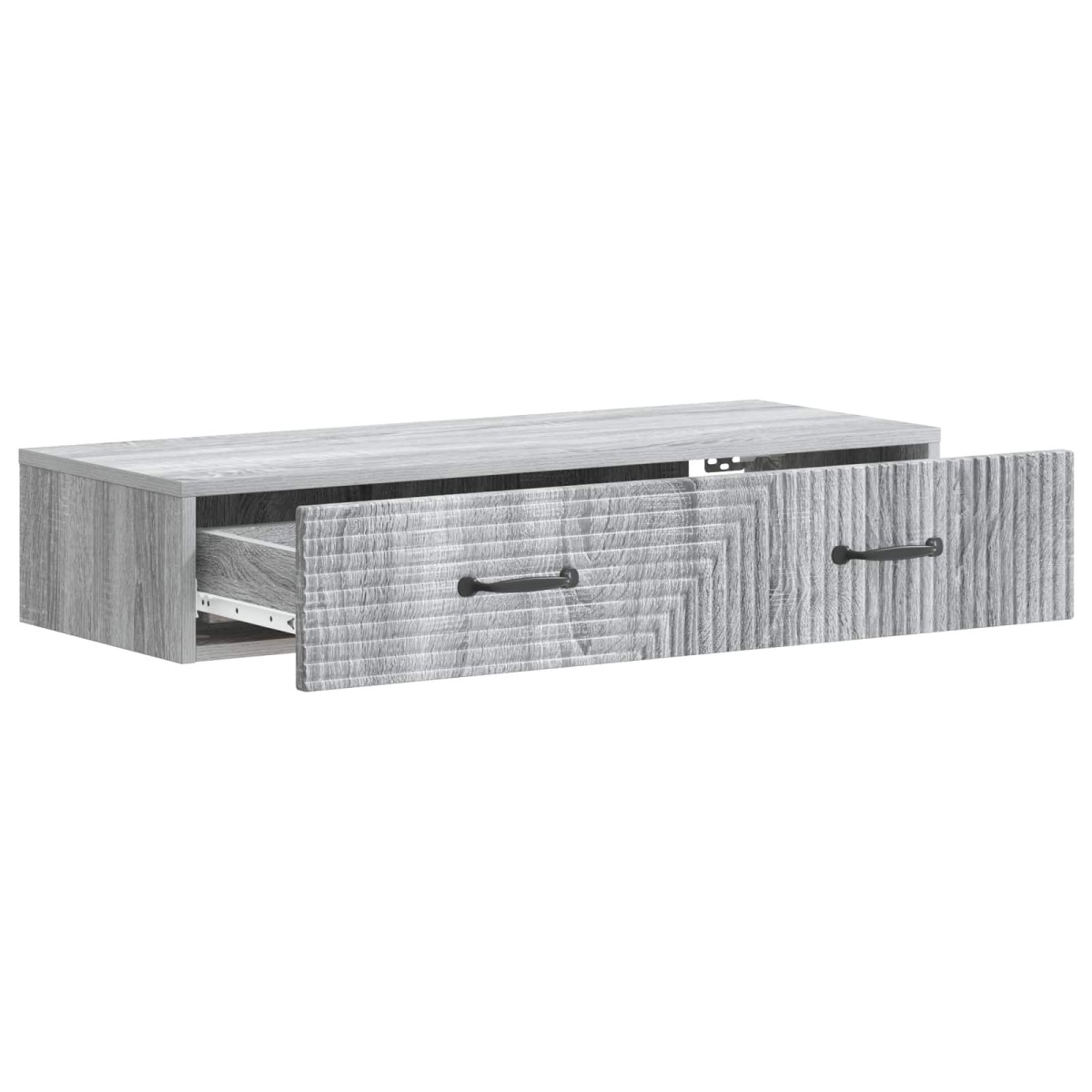 vidaXL Τραπεζάκι Τοίχου Γκρι Sonoma 87,5 x 34,5 x 17 εκ.