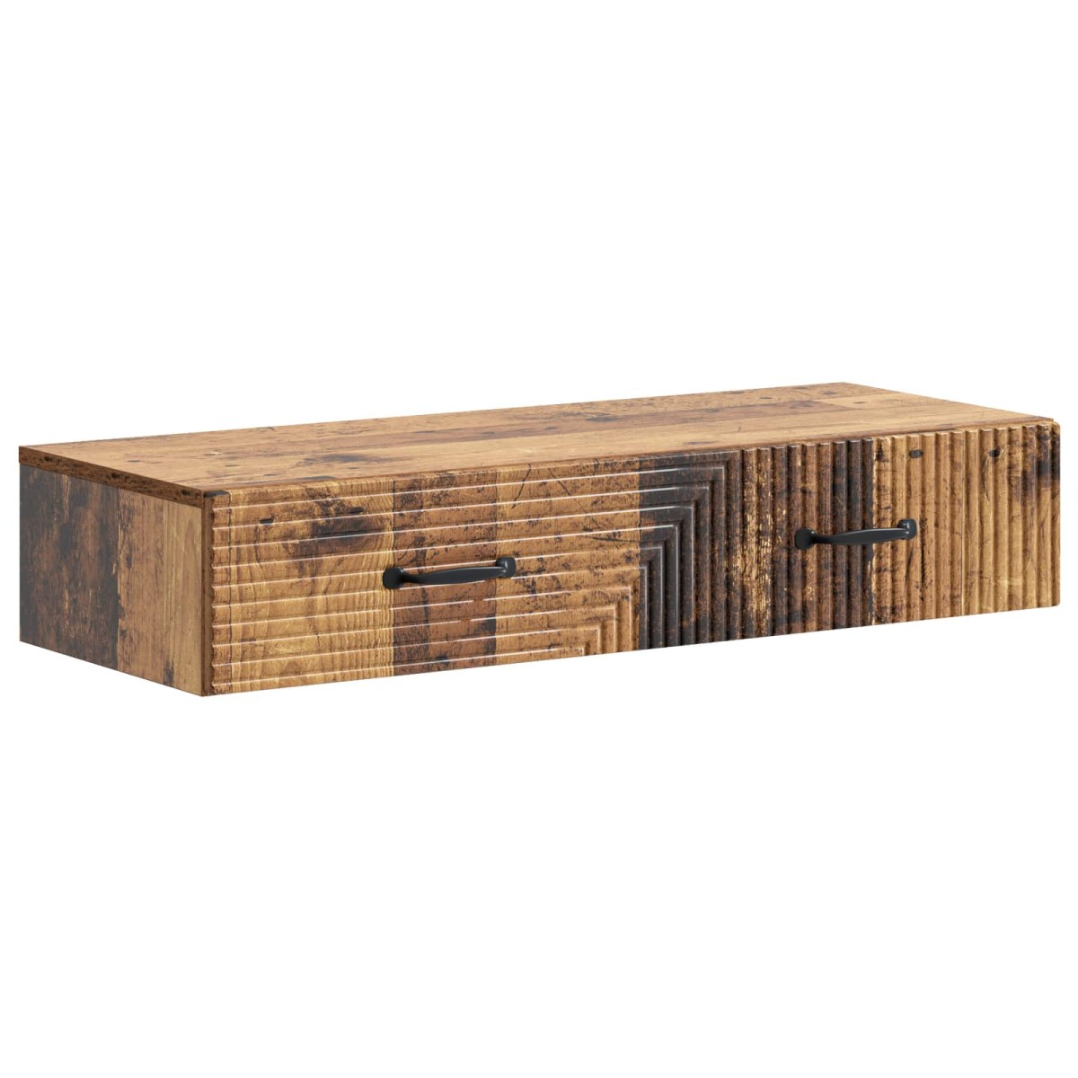 vidaXL Τραπεζάκι Τοίχου Παλαιωμένο ξύλο 87,5 x 34,5 x 17 εκ.