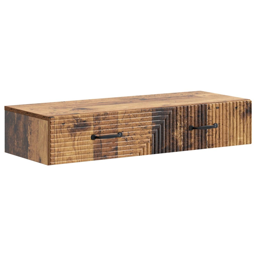vidaXL Τραπεζάκι Τοίχου Παλαιωμένο ξύλο 87,5 x 34,5 x 17 εκ.