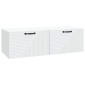 vidaXL Τοποθετούμενος στον τοίχο τηλεοπτικός ερμάριος Επιτοίχιο Λευκό