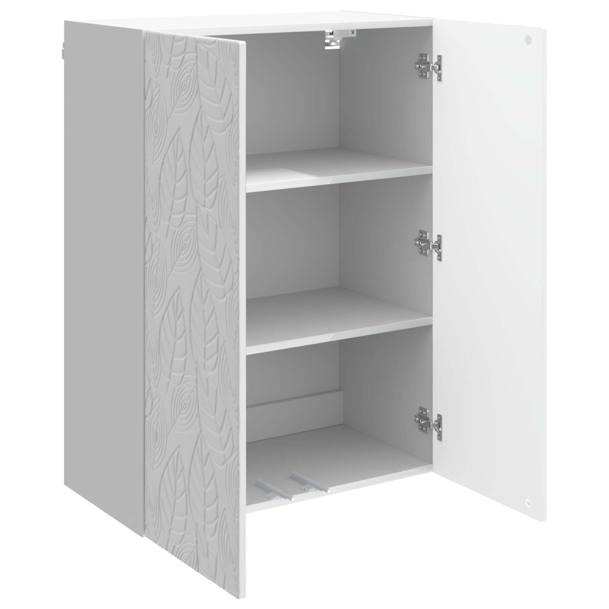 vidaXL Τοίχου Ντουλάπα Γυαλιστερό Λευκό 66 x 34,5 x 90 εκ