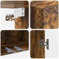 vidaXL Τοίχου Ντουλάπα Καπνισμένο Ξύλο Δρυός 66 x 34,5 x 90 εκ