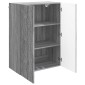vidaXL Τοίχου Ντουλάπα Γκρι Sonoma 66 x 34,5 x 90 εκ