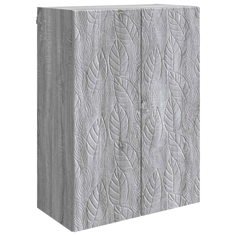 vidaXL Τοίχου Ντουλάπα Γκρι Sonoma 66 x 34,5 x 90 εκ