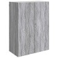 vidaXL Τοίχου Ντουλάπα Γκρι Sonoma 66 x 34,5 x 90 εκ