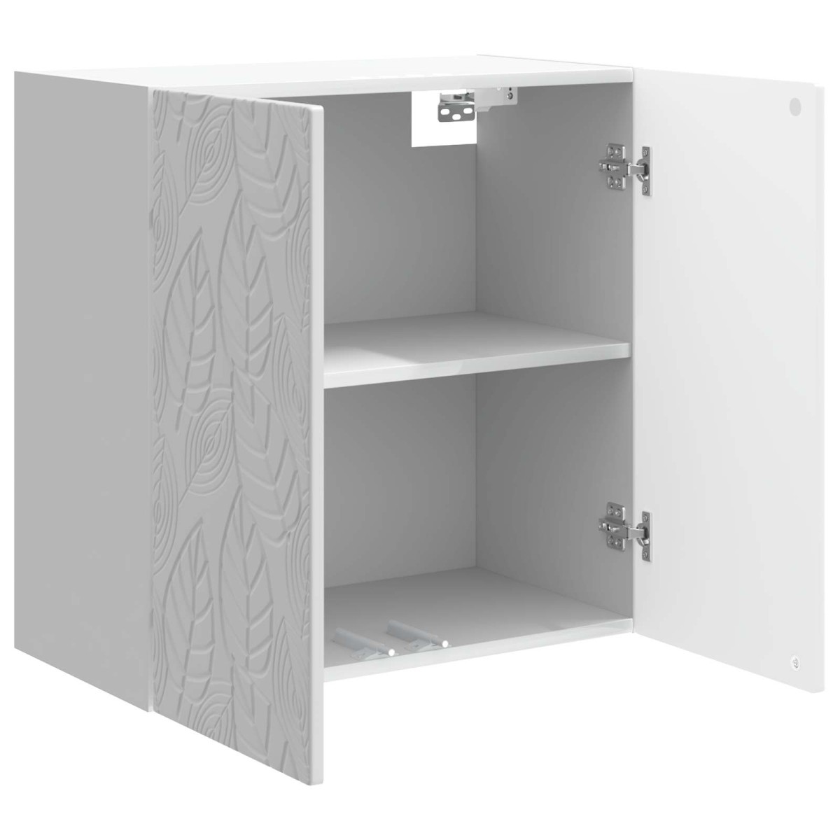 vidaXL Τοίχου Ντουλάπα Γυαλιστερό Λευκό 59 x 31 x 60 εκ