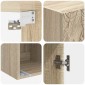 vidaXL Τοίχου Ντουλάπα Sonoma Δρυς 33 x 34,5 x 90 εκ