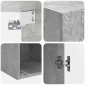 vidaXL Τοίχου Ντουλάπα Γκρι Σκυροδέματος 33 x 34,5 x 90 εκ