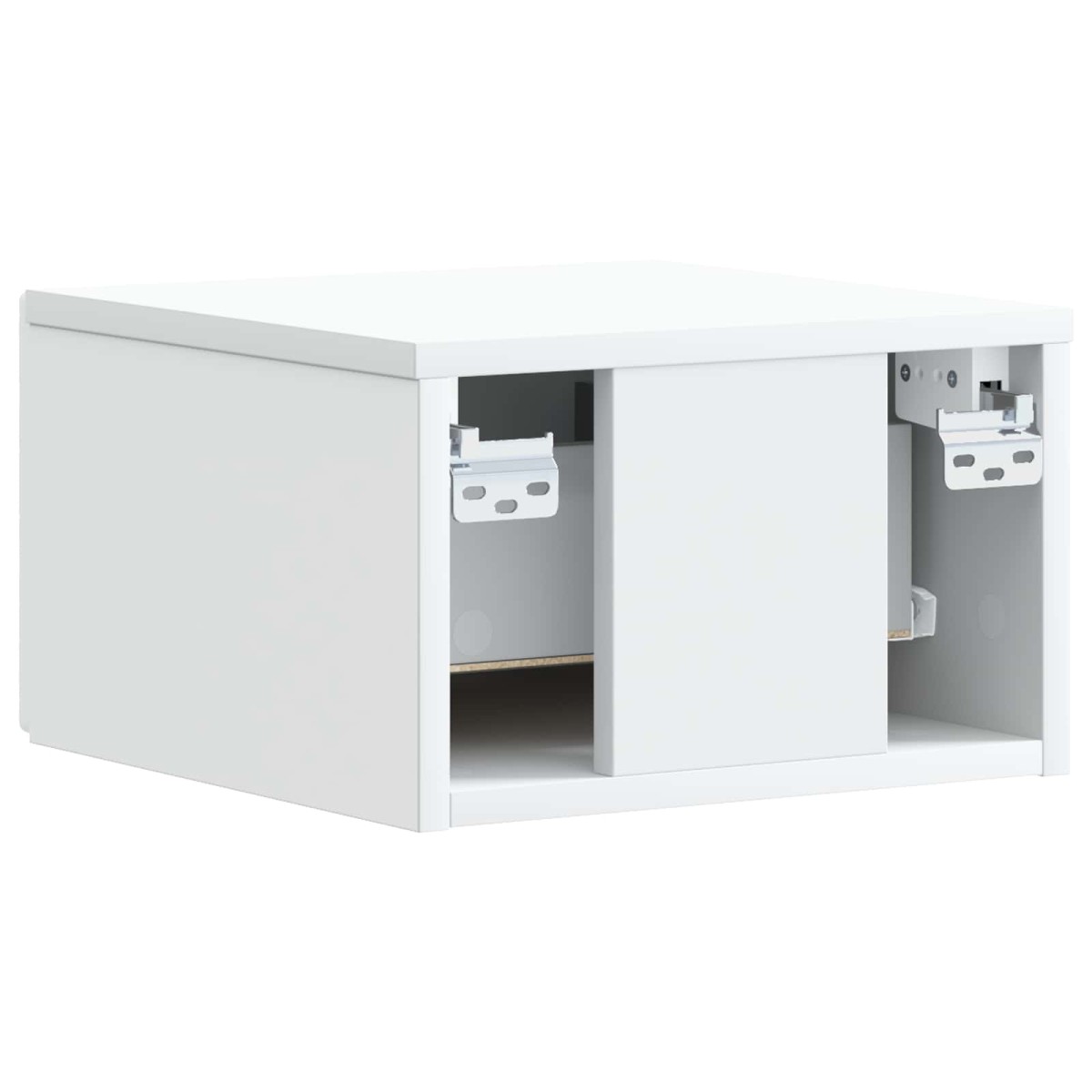 vidaXL Τοίχου Κρεμαστό Κομοδίνο Λευκό 49 x 34,5 x 20 εκ.