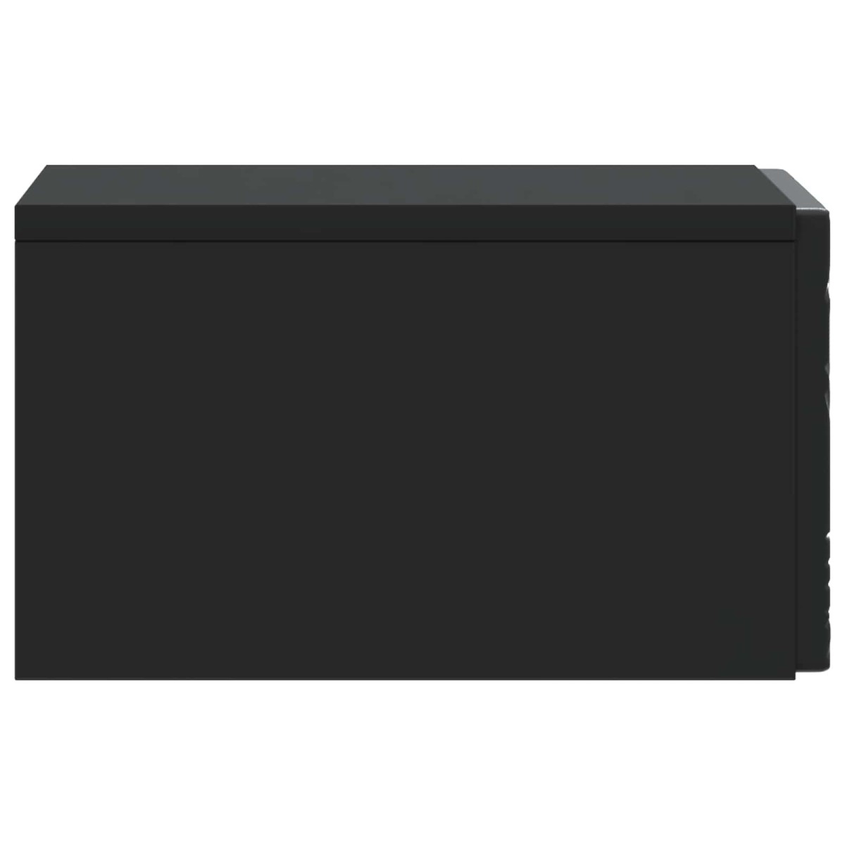 vidaXL Τοίχου Κρεμαστό Κομοδίνο Μαύρο 49 x 34,5 x 20 εκ.