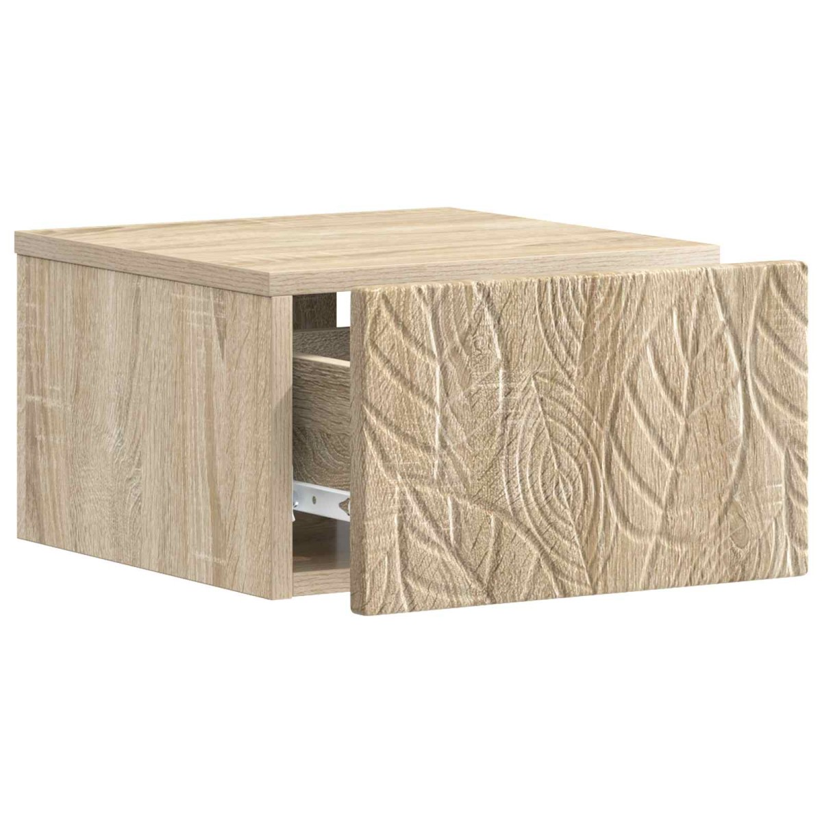 vidaXL Τοίχου Κρεμαστό Κομοδίνο 2 τεμ. Sonoma Δρυς 49 x 34,5 x 20 εκ.