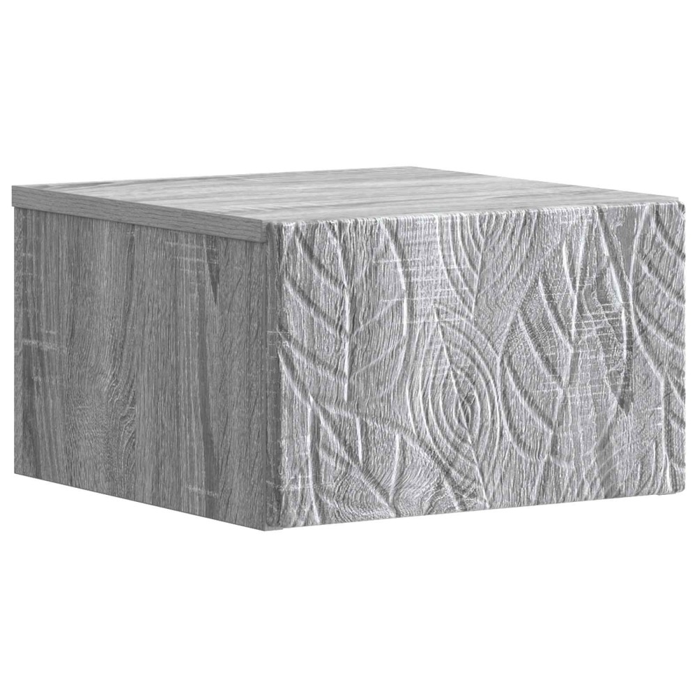 vidaXL Τοίχου Κρεμαστό Κομοδίνο Γκρι Sonoma 49 x 34,5 x 20 εκ.