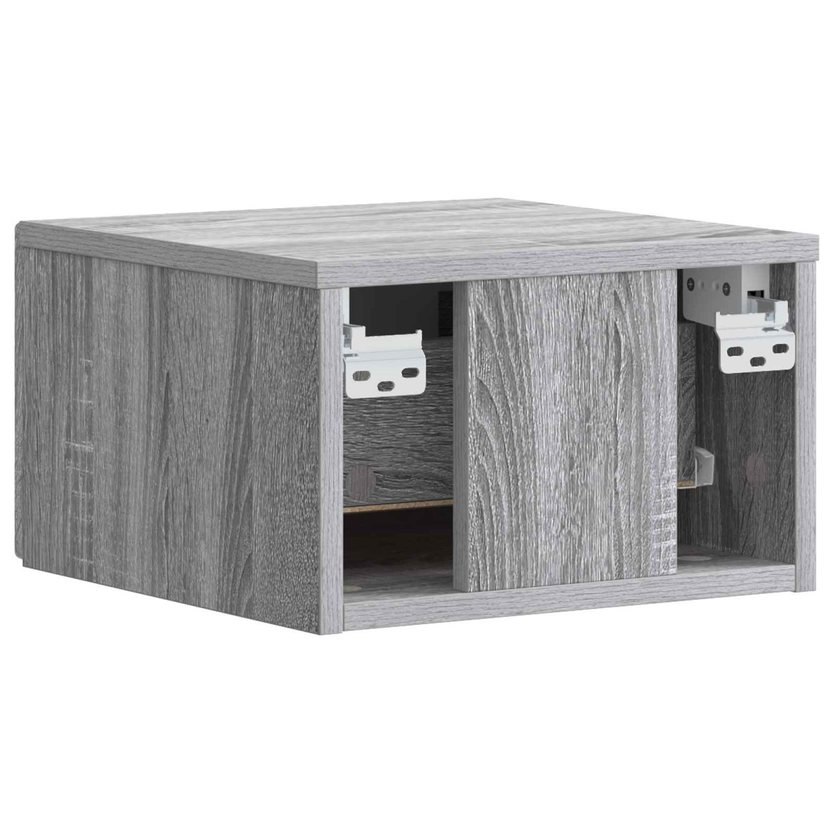 vidaXL Τοίχου Κρεμαστό Κομοδίνο Γκρι Sonoma 49 x 34,5 x 20 εκ.