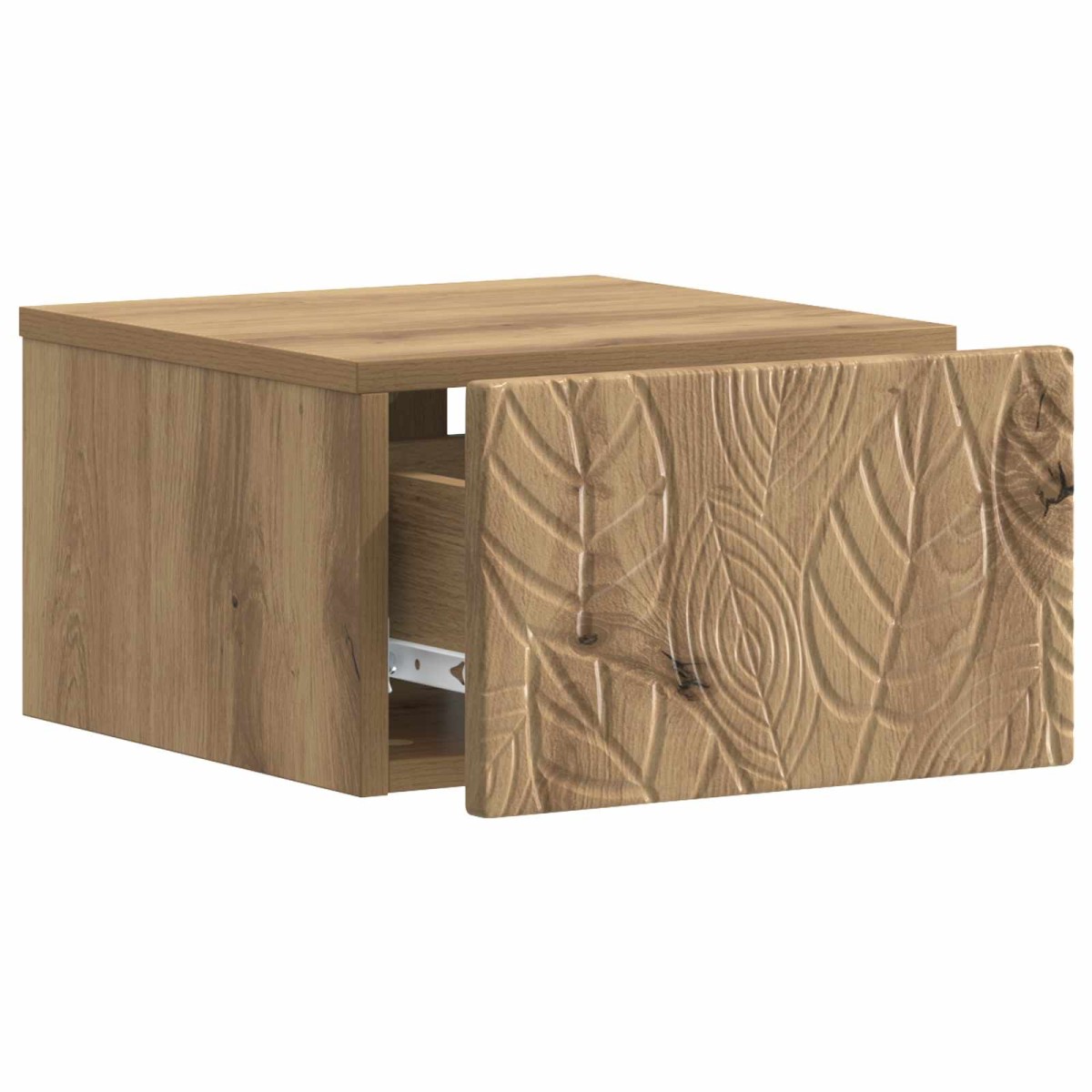 vidaXL Τοίχου Κρεμαστό Κομοδίνο Artisan Δρυς 49 x 34,5 x 20 εκ.