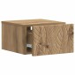 vidaXL Τοίχου Κρεμαστό Κομοδίνο Artisan Δρυς 49 x 34,5 x 20 εκ.
