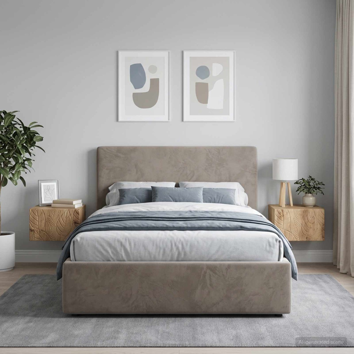 vidaXL Τοίχου Κρεμαστό Κομοδίνο 2 τεμ. Artisan Δρυς 49 x 34,5 x 20 εκ.