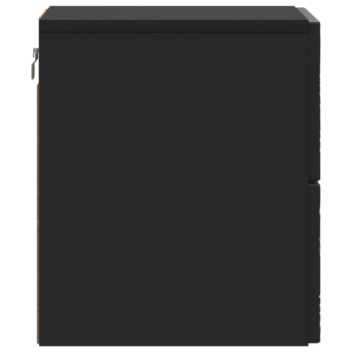 vidaXL Τοίχου Κρεμαστό Κομοδίνο Μαύρο 34,5 x 33 x 40 εκ