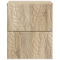 vidaXL Τοίχου Κρεμαστό Κομοδίνο Sonoma Δρυς 34,5 x 33 x 40 εκ