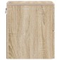vidaXL Τοίχου Κρεμαστό Κομοδίνο Sonoma Δρυς 34,5 x 33 x 40 εκ