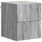 vidaXL Τοίχου Κρεμαστό Κομοδίνο Γκρι Sonoma 34,5 x 33 x 40 εκ