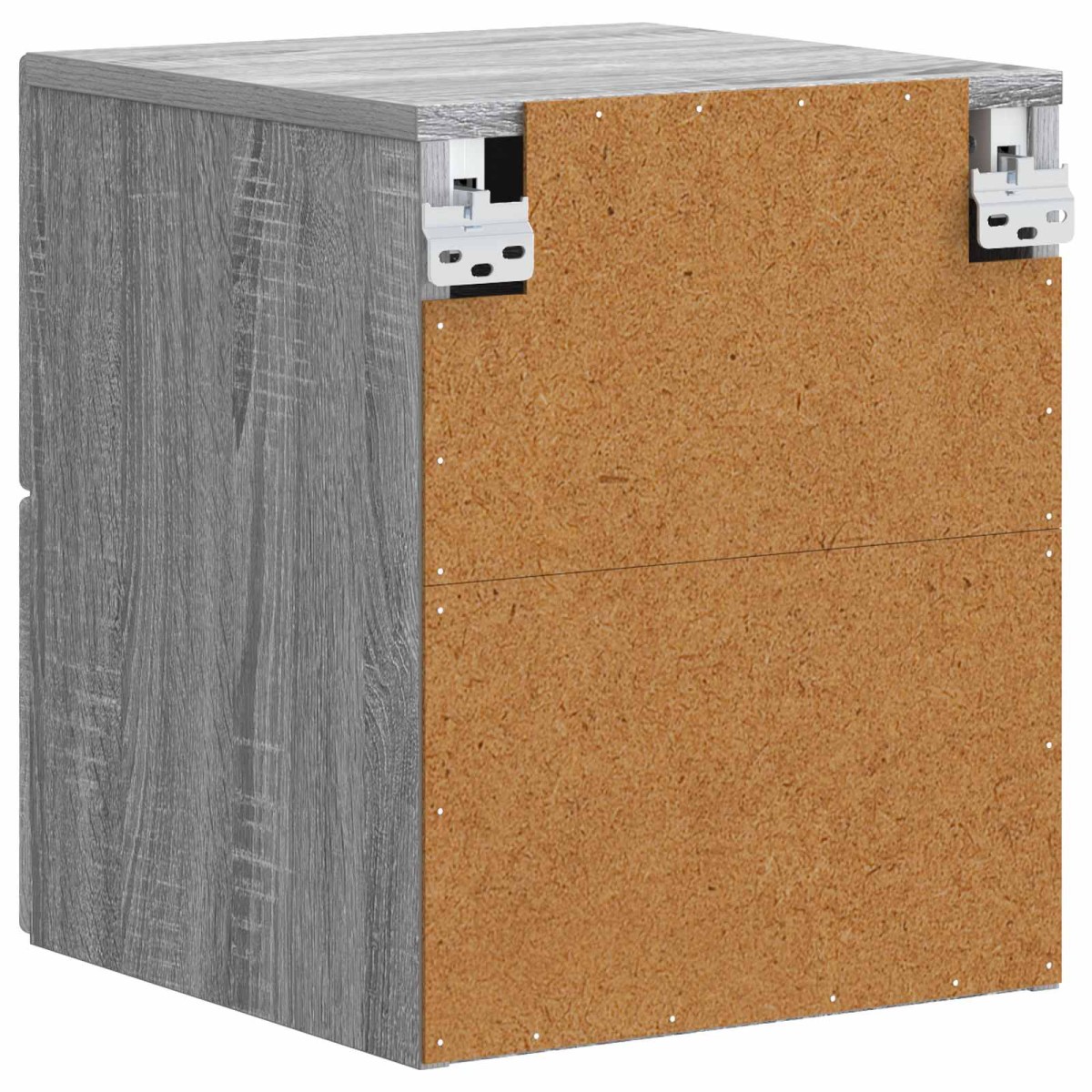 vidaXL Τοίχου Κρεμαστό Κομοδίνο Γκρι Sonoma 34,5 x 33 x 40 εκ