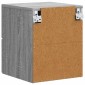vidaXL Τοίχου Κρεμαστό Κομοδίνο Γκρι Sonoma 34,5 x 33 x 40 εκ