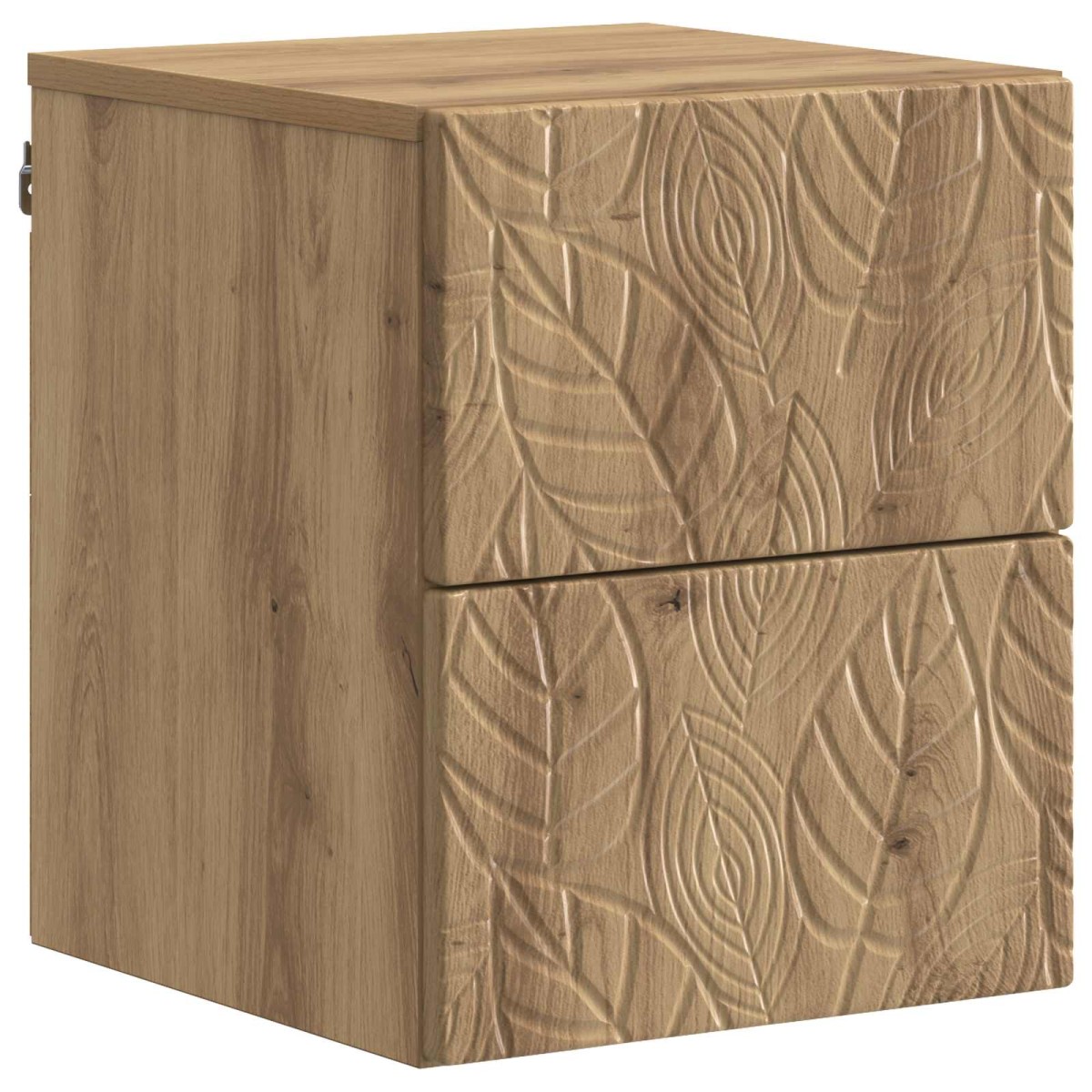 vidaXL Τοίχου Κρεμαστό Κομοδίνο Artisan Δρυς 34,5 x 33 x 40 εκ