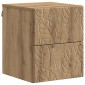 vidaXL Τοίχου Κρεμαστό Κομοδίνο Artisan Δρυς 34,5 x 33 x 40 εκ