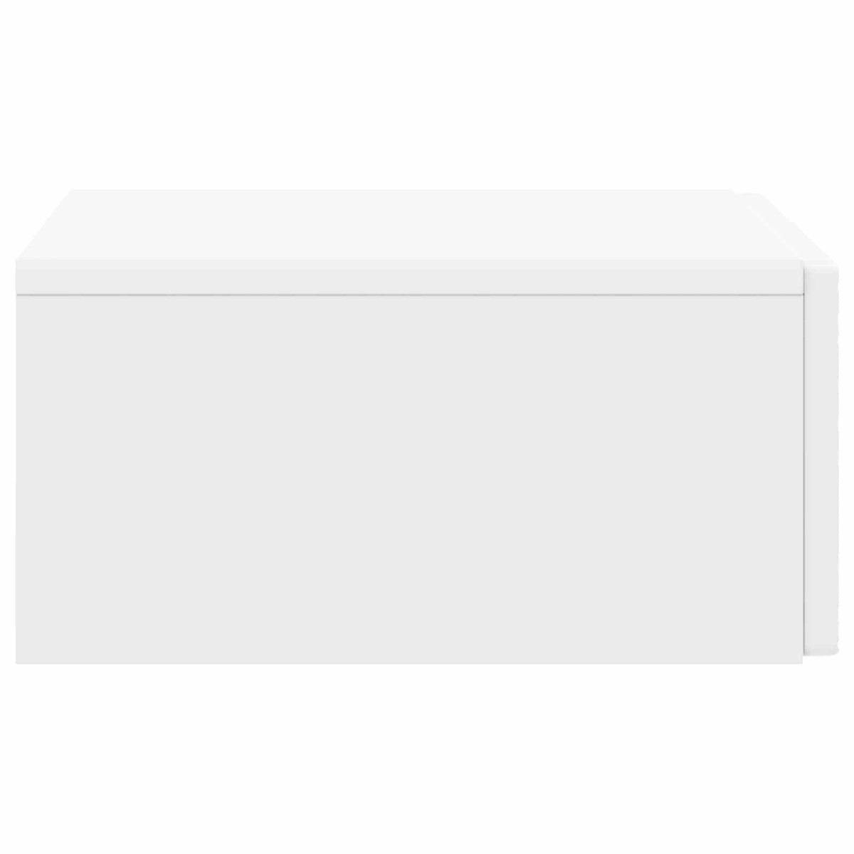 vidaXL Τραπεζάκι Τοίχου Λευκό 59 x 34,5 x 17 εκ. Επεξεργασμένο Ξύλο