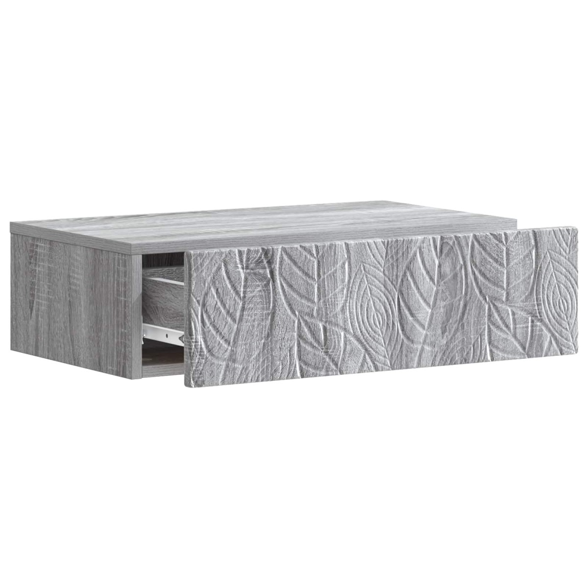 vidaXL Τραπεζάκι Τοίχου Γκρι Sonoma 59 x 34,5 x 17 εκ.