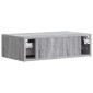 vidaXL Τραπεζάκι Τοίχου Γκρι Sonoma 59 x 34,5 x 17 εκ.