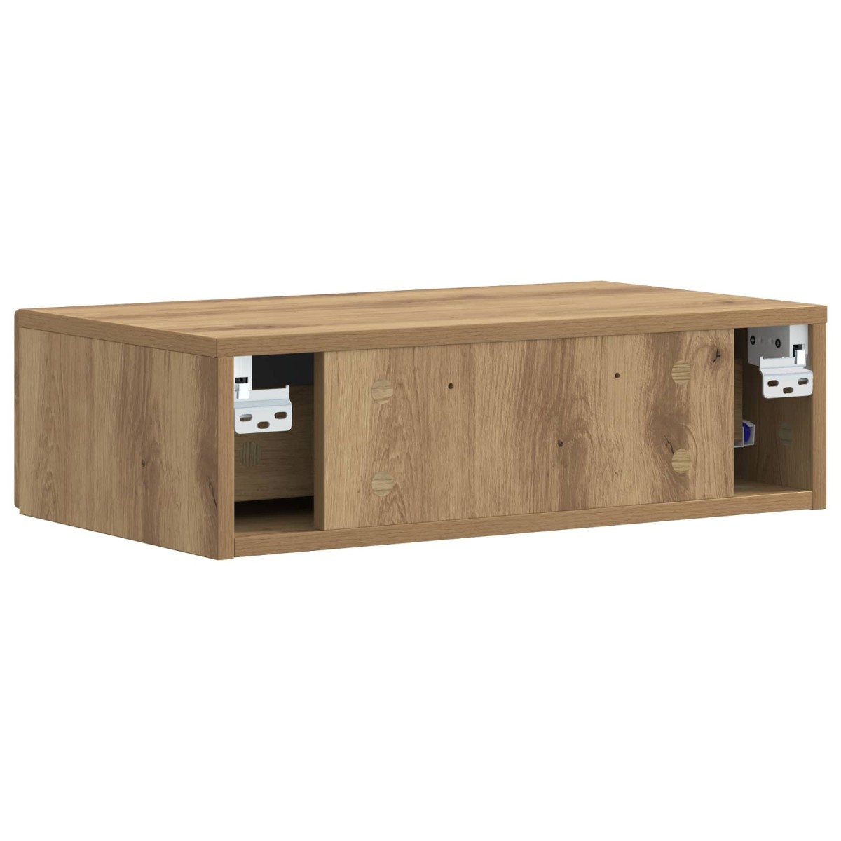 vidaXL Τραπεζάκι Τοίχου 59 x 34,5 x 17 εκ. Επεξεργασμένο Ξύλο