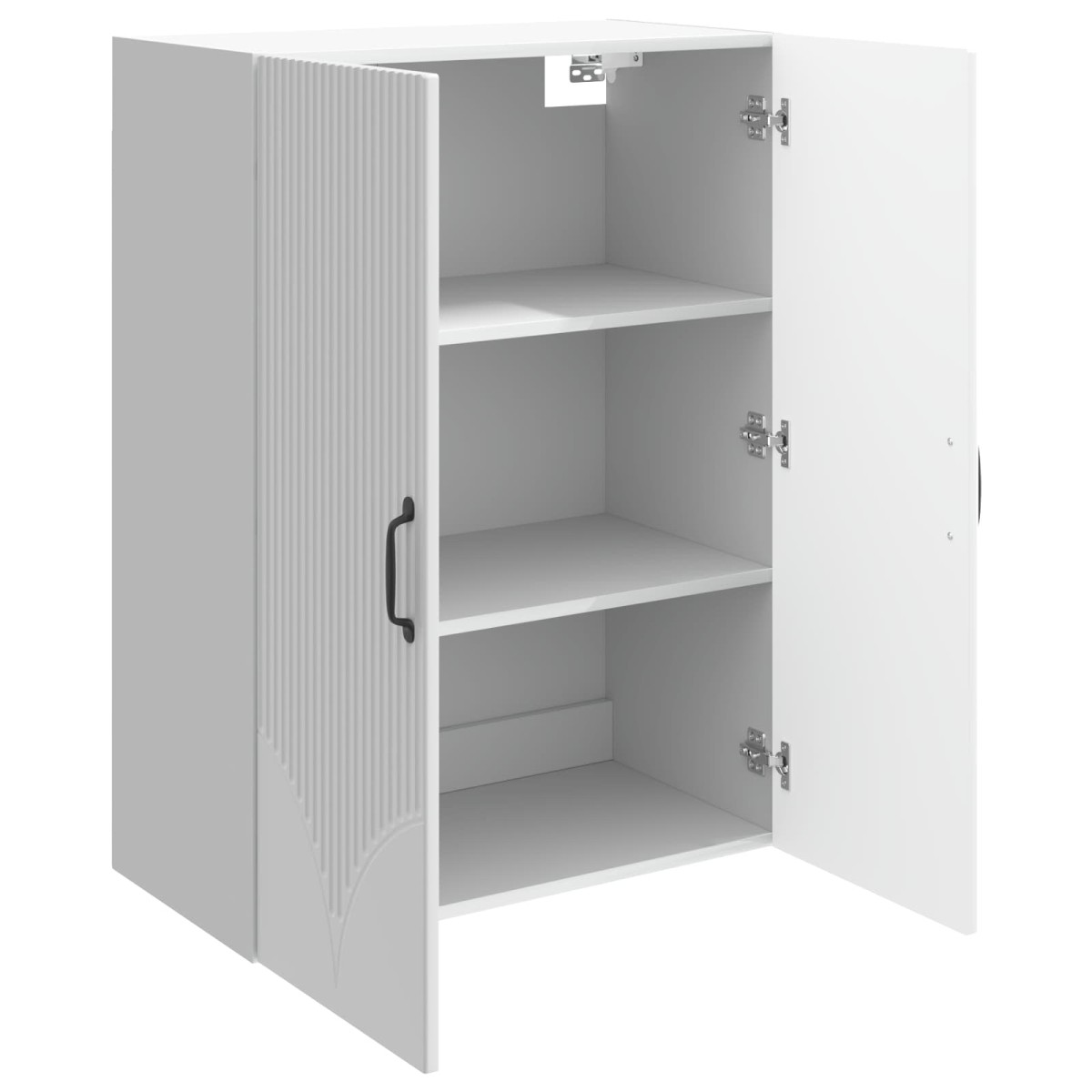 vidaXL Τοίχου Ντουλάπα Γυαλιστερό Λευκό 66 x 34,5 x 90 εκ