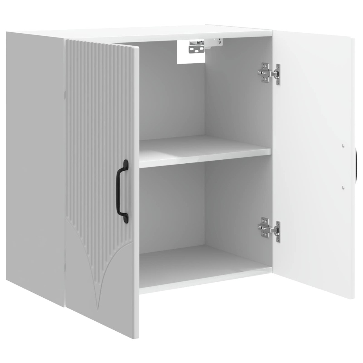 vidaXL Τοίχου Ντουλάπα Γυαλιστερό Λευκό 59 x 31 x 60 εκ
