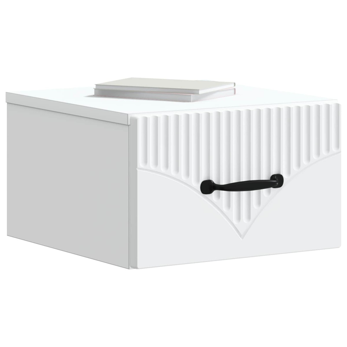 vidaXL Τοίχου Κρεμαστό Κομοδίνο 2 τμχ. Λευκό 34,5 x 33 x 20 εκ.