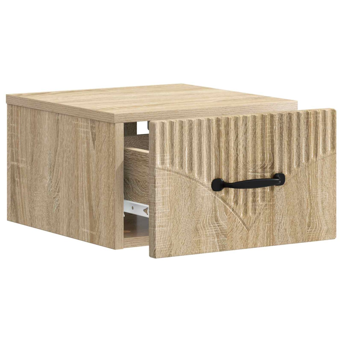vidaXL Τοίχου Κρεμαστό Κομοδίνο Sonoma Δρυς 34,5 x 33 x 20 εκ.