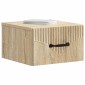 vidaXL Τοίχου Κρεμαστό Κομοδίνο 2 τμχ. Sonoma Δρυς 34,5 x 33 x 20 εκ.