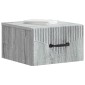 vidaXL Τοίχου Κρεμαστό Κομοδίνο Γκρι Sonoma 34,5 x 33 x 20 εκ.