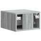 vidaXL Τοίχου Κρεμαστό Κομοδίνο Γκρι Sonoma 34,5 x 33 x 20 εκ.
