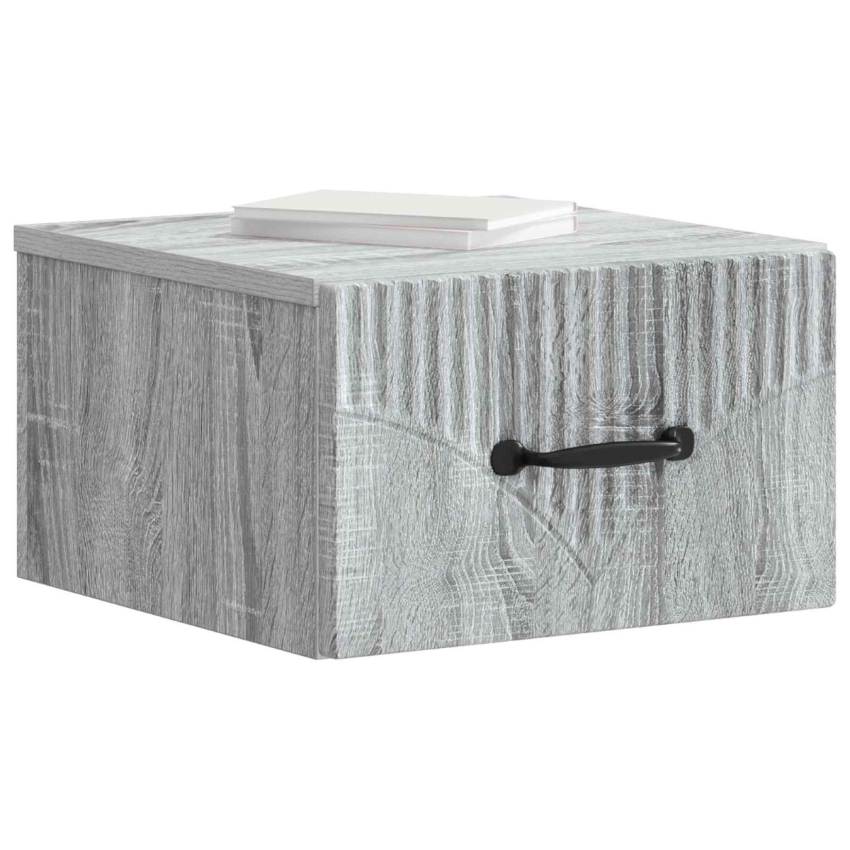 vidaXL Τοίχου Κρεμαστό Κομοδίνο 2 τμχ. Γκρι Sonoma 34,5 x 33 x 20 εκ.