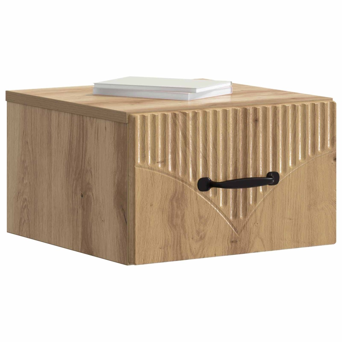 vidaXL Τοίχου Κρεμαστό Κομοδίνο Artisan Δρυς 34,5 x 33 x 20 εκ.