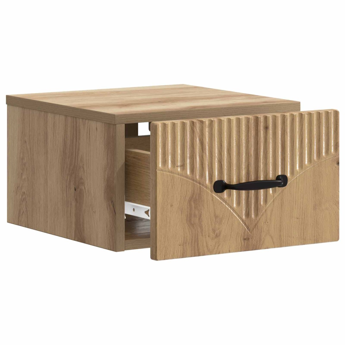 vidaXL Τοίχου Κρεμαστό Κομοδίνο Artisan Δρυς 34,5 x 33 x 20 εκ.