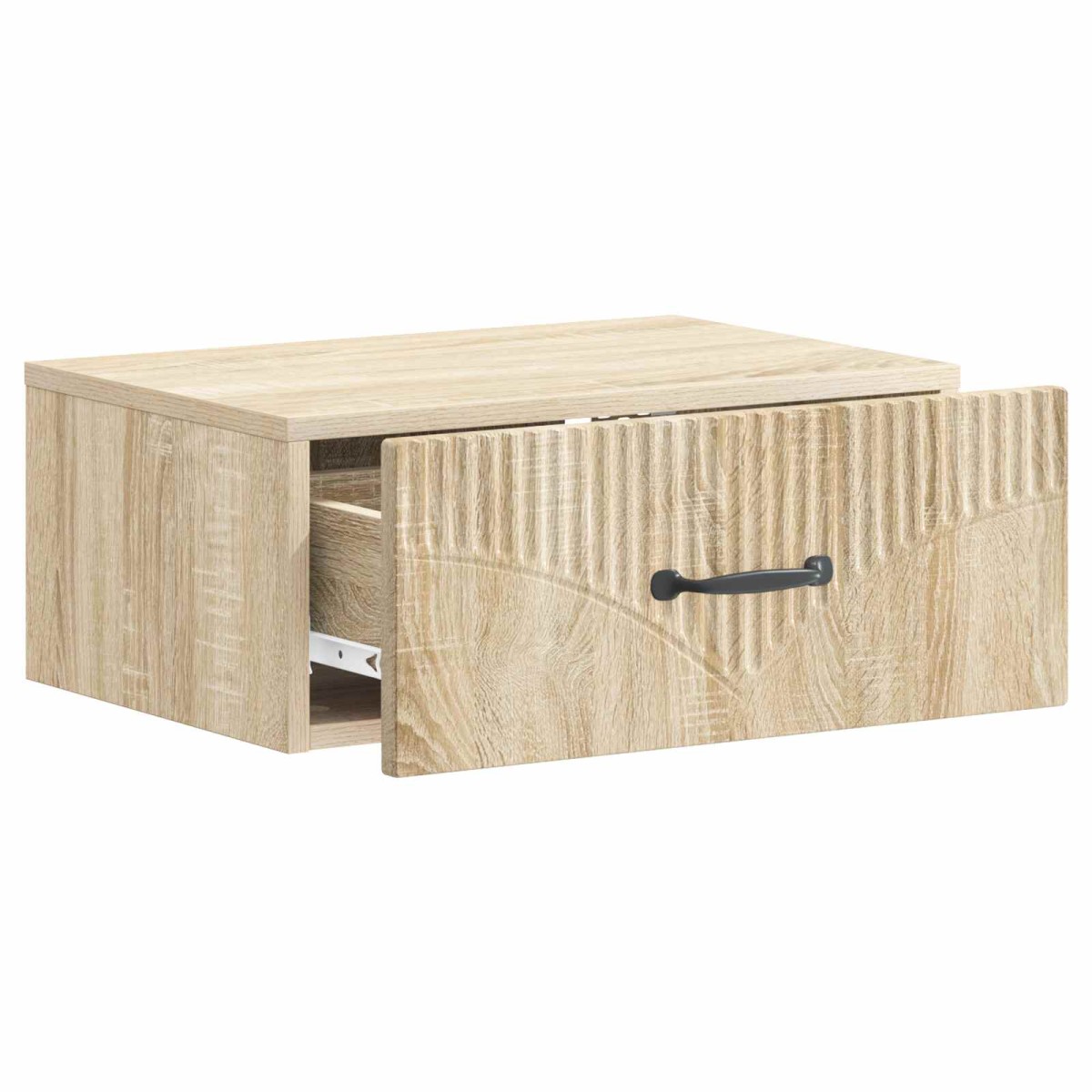 vidaXL Τοίχου Κρεμαστό Κομοδίνο Sonoma Δρυς 49 x 34,5 x 20 εκ.