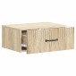 vidaXL Τοίχου Κρεμαστό Κομοδίνο Sonoma Δρυς 49 x 34,5 x 20 εκ.