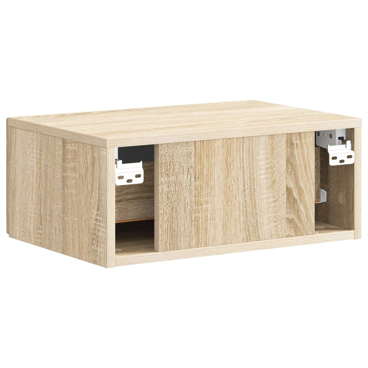 vidaXL Τοίχου Κρεμαστό Κομοδίνο Sonoma Δρυς 49 x 34,5 x 20 εκ.