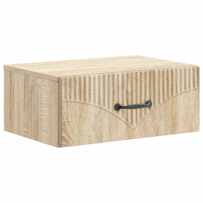 vidaXL Τοίχου Κρεμαστό Κομοδίνο Sonoma Δρυς 49 x 34,5 x 20 εκ.